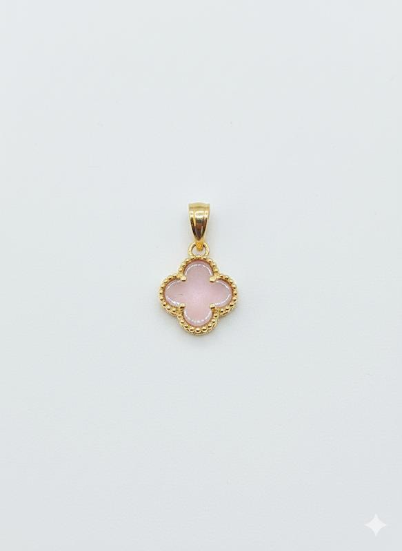 آویز طلا ۱۸ عیار ونکلیف صورتی گالری نقشار