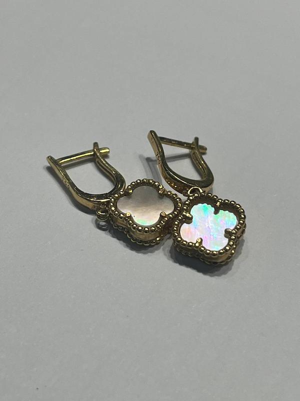 گوشواره زنانه طلا ۱۸ عیار ونکلیف گالری طلا دوران