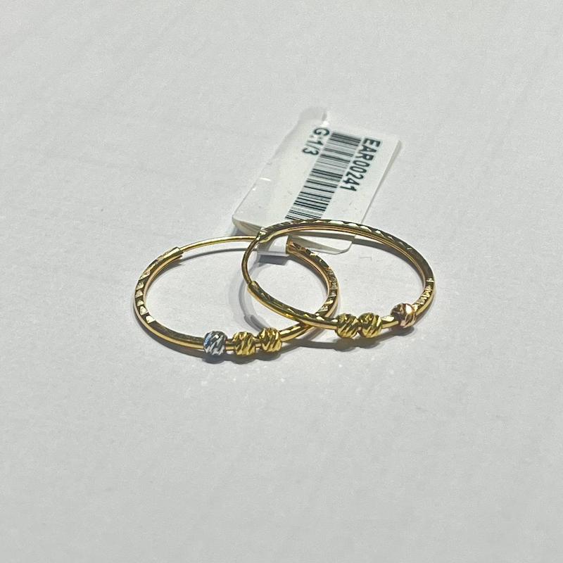 گوشواره زنانه طلا ۱۸ عیار البرناردو گالری طلا دوران