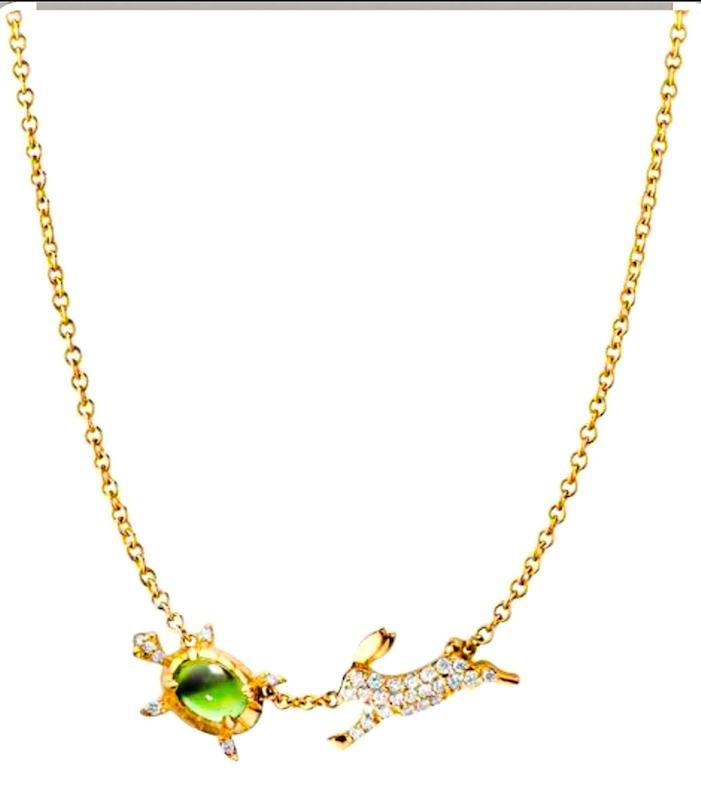 گردنبند طلا ۱۸ عیار گردنبند اماراتی ترند اروپا گالری نیک گلد