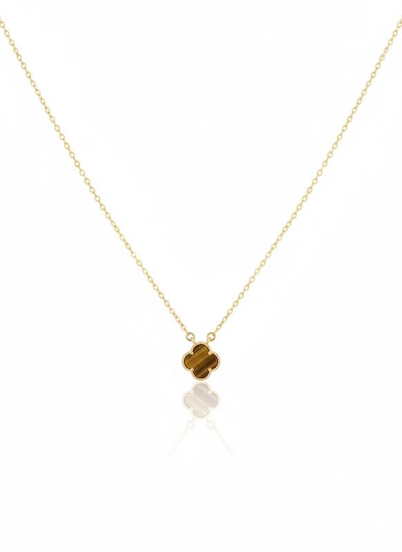 گردنبند زنانه طلا ۱۸ عیار ونکلیف۴٢٨١ گالری طلای شفیع