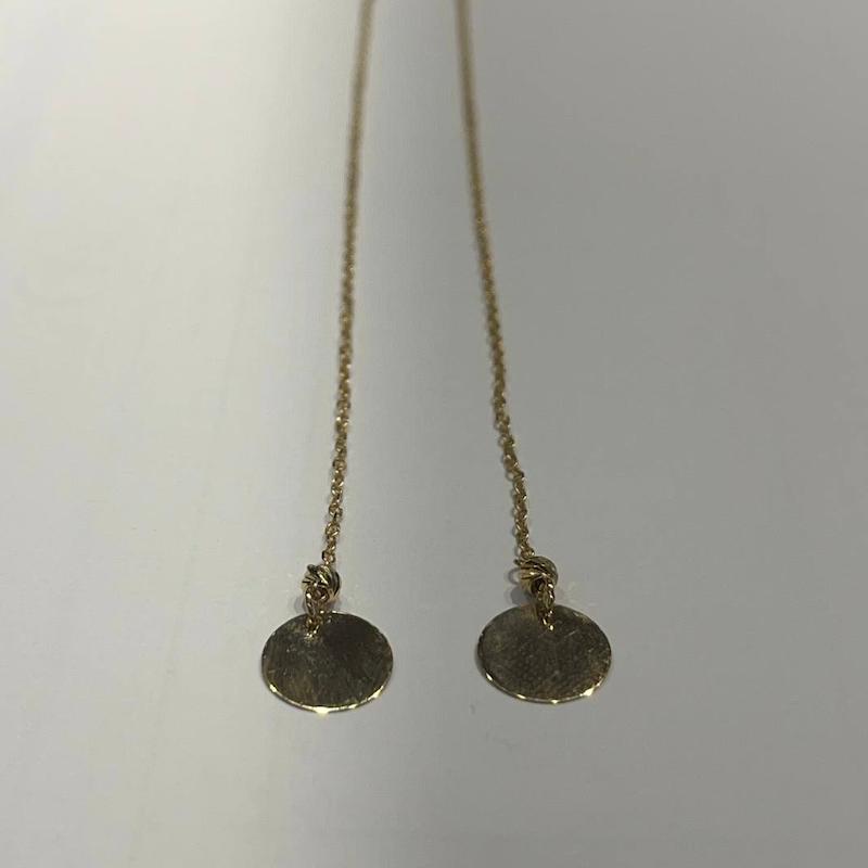 گوشواره زنانه طلا ۱۸ عیار پولک گالری طلا دوران