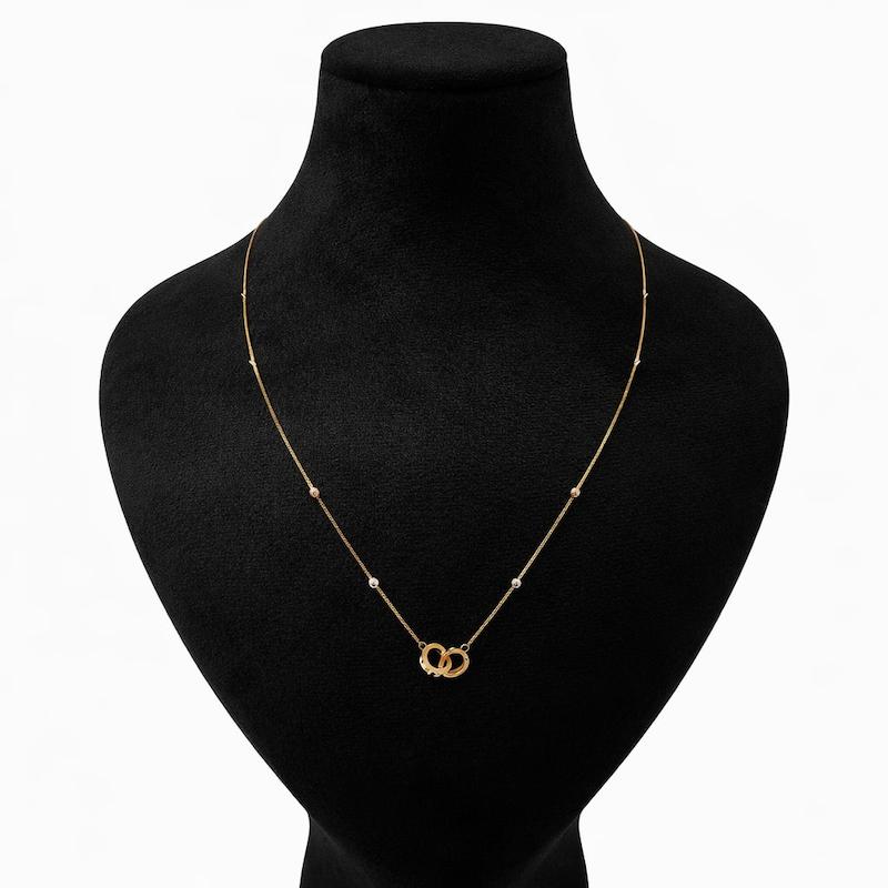 گردنبند زنانه طلا ۱۸ عیار بولگاری مدل۱ گالری مینا‌جان