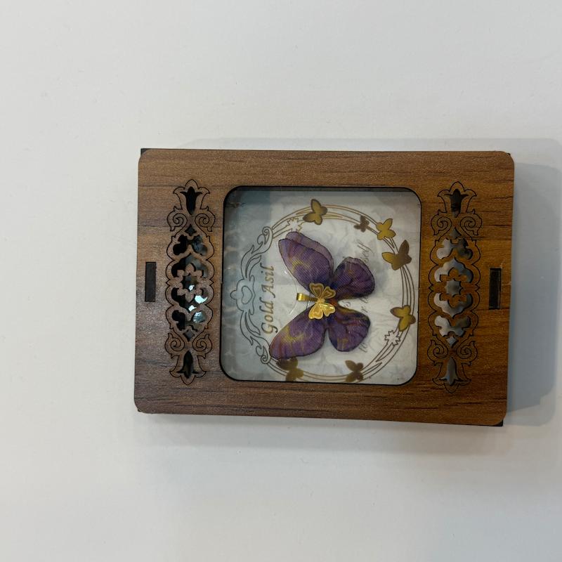 آویز طلا ۱۸ عیار پروانه گالری الیاگلد