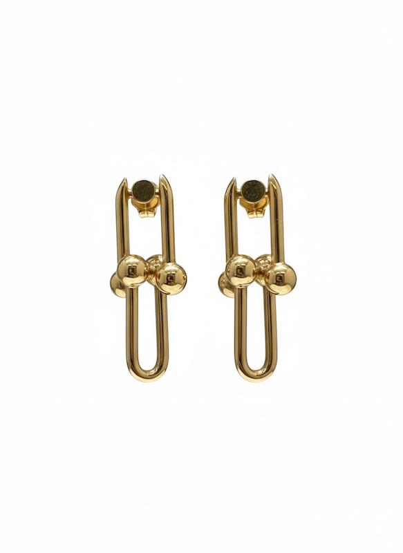 گوشواره زنانه طلا ۱۸ عیار گوشواره تیفانی گالری طلای زنجیر