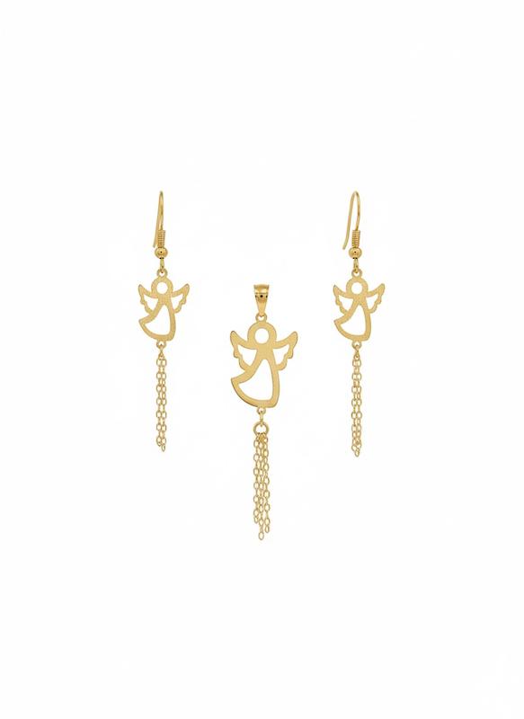 بچگانه نیم ست طلا ۱۸ عیار فرشته۶١٩٠ گالری طلای شفیع