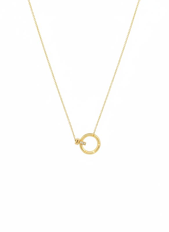 گردنبند زنانه طلا ۱۸ عیار گردنبند تیفانی گالری حسینی زاده