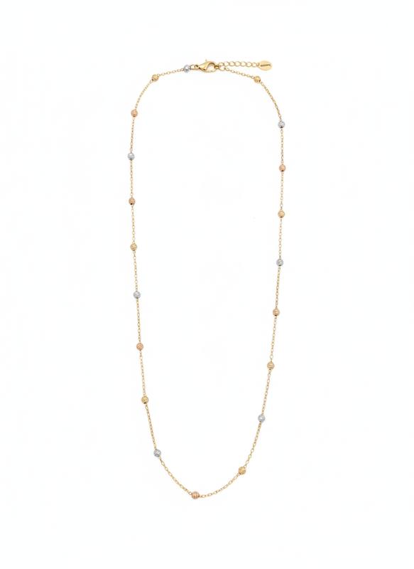 زنجیر زنانه طلا ۱۸ عیار زنجیر گوی البرنادو فلامینگو گالری حسینی زاده