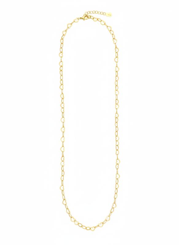 گردنبند زنانه طلا ۱۸ عیار گردنبند هارت قلبی گالری حسینی زاده