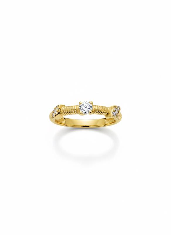 انگشتر زنانه طلا ۱۸ عیار انگشتر نگین دار گالری طلای زنجیر