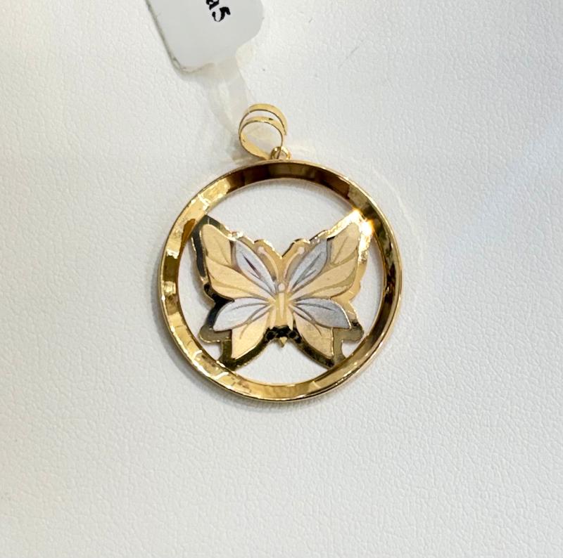 آویز زنانه طلا ۱۸ عیار پروانه گالری امپریال