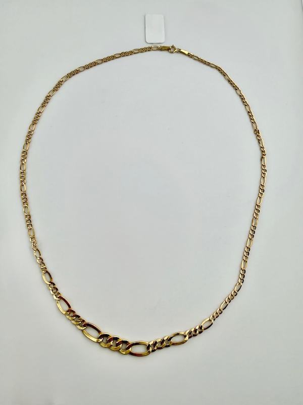 گردنبند زنانه طلا ۱۸ عیار گردنی فیگارو فوق سبک کونیک اف گالری