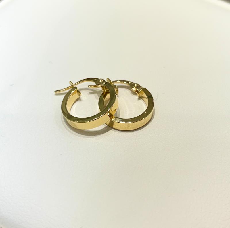 گوشواره زنانه طلا ۱۸ عیار گوشواره حلقه ای گالری امپریال