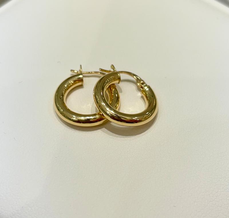 گوشواره زنانه طلا ۱۸ عیار گوشواره حلقه ای گالری امپریال