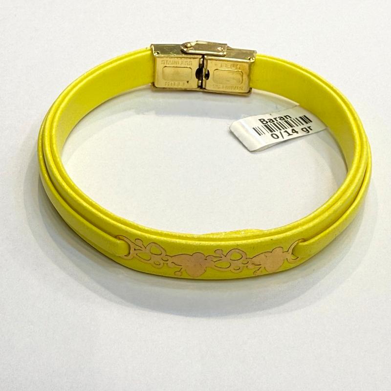 دستبند طلا ۱۸ عیار چذم وطلا گالری الیاگلد