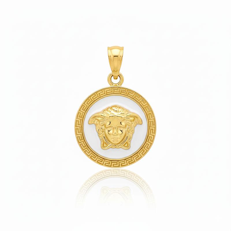 آویز زنانه طلا ۱۸ عیار پلاک ورساچه گالری کاژه گلد