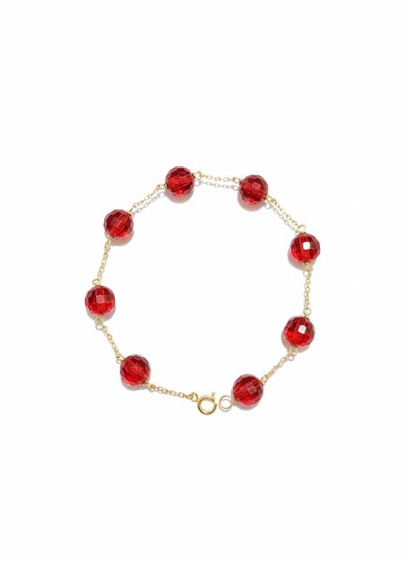 دستبند زنانه طلا ۱۸ عیار تنیسی5170 گالری طلای شفیع