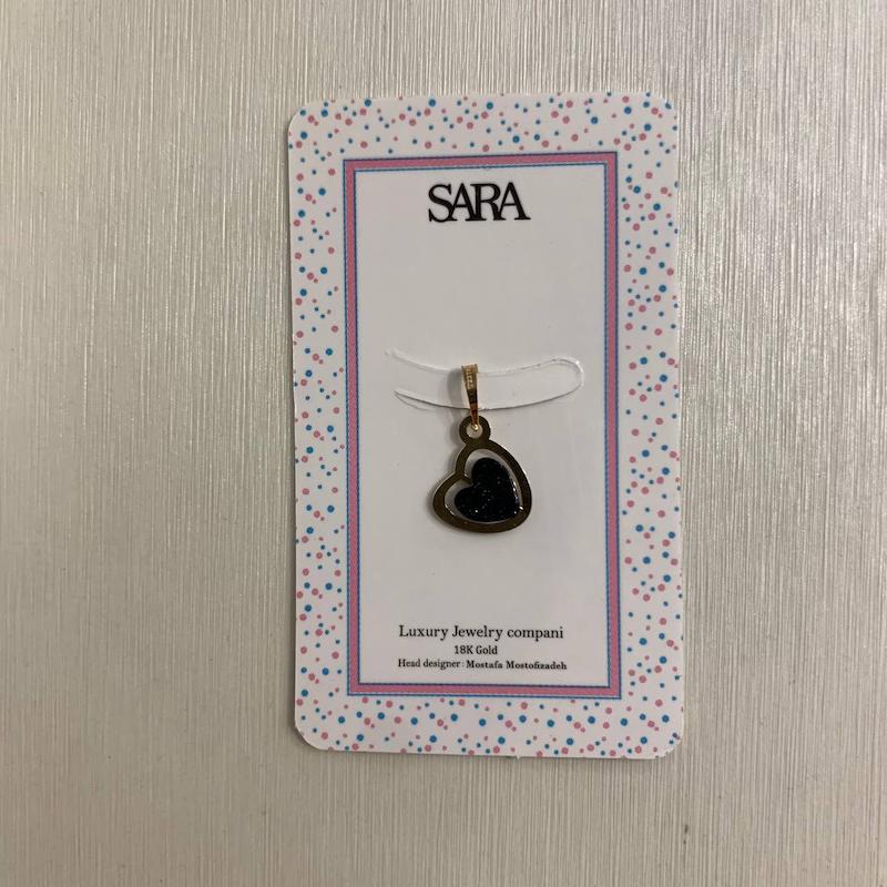 آویز طلا ۱۸ عیار پلاک قلب گالری جواهری مهربان