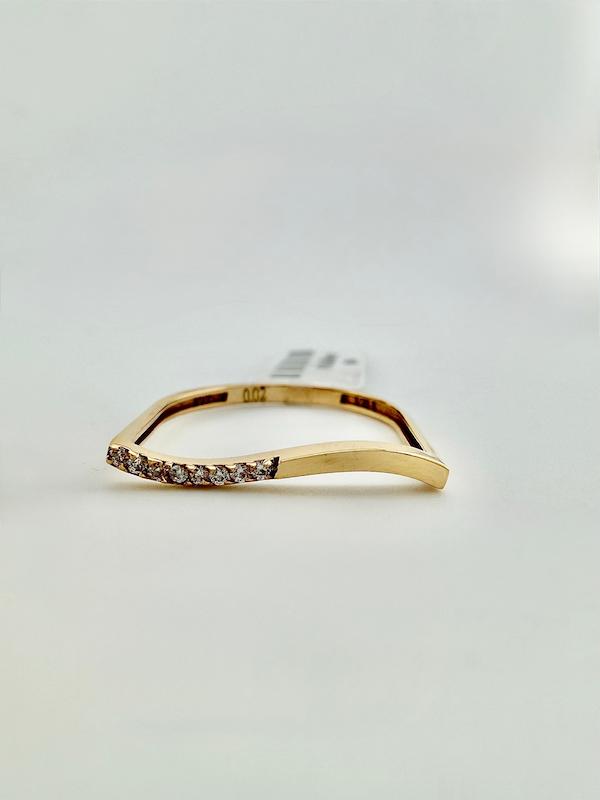 انگشتر زنانه طلا ۱۸ عیار انگشتر سورن موج اف گالری