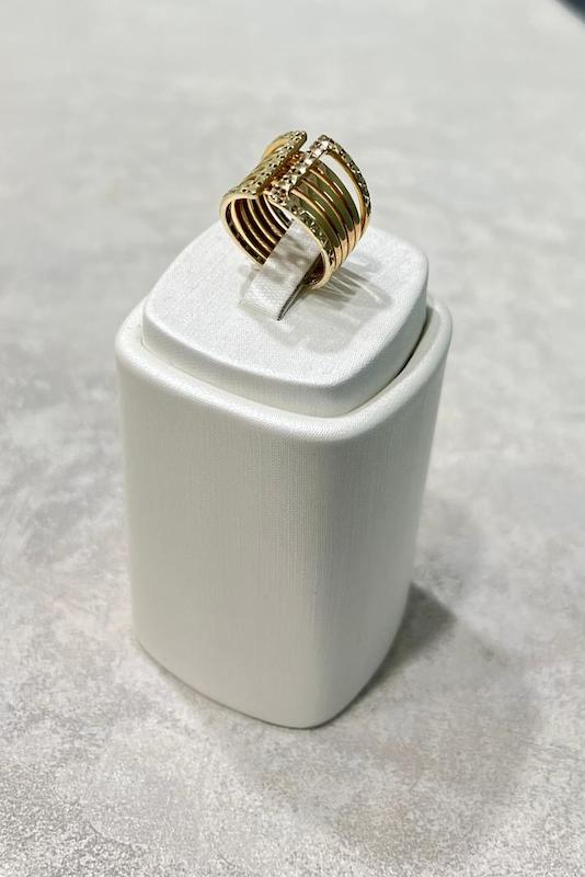 انگشتر زنانه طلا ۱۸ عیار آلتون تراش گالری سام