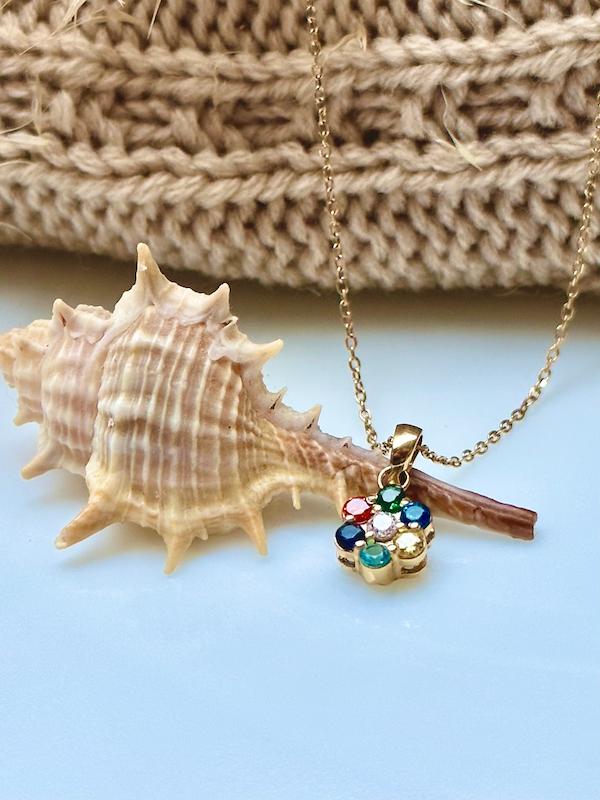 گردنبند زنانه طلا ۱۸ عیار کالر پیاژه گل گالری آلند