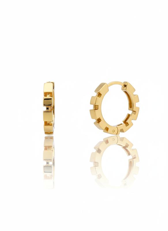 گوشواره زنانه طلا ۱۸ عیار zara گالری طلای سید محمد رضا فاطمیان