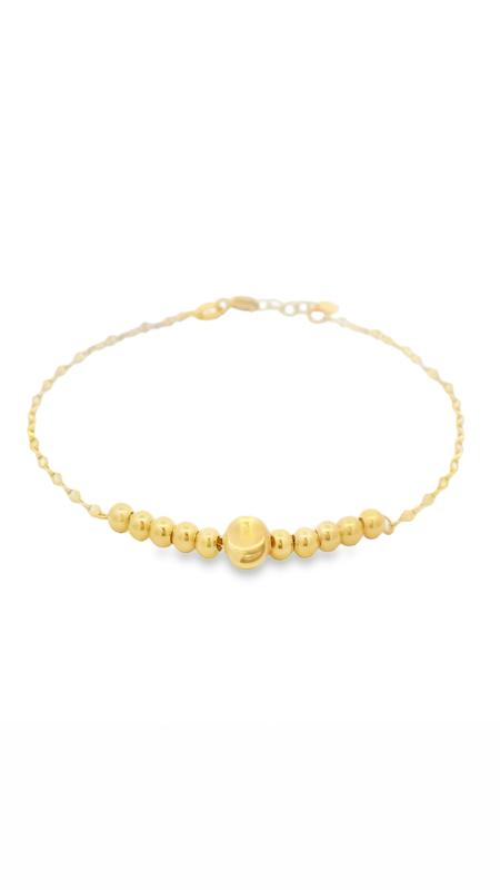 دستبند زنانه طلا ۱۸ عیار سوپرلایت کد ۲ سانل گلد