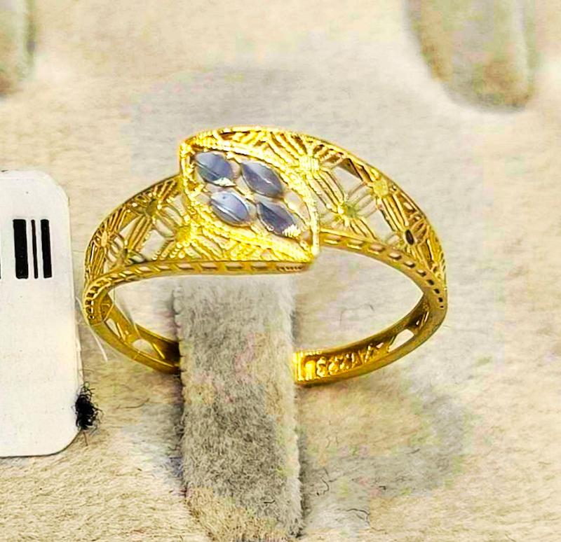 انگشتر طلا ۱۸ عیار انگشتر اماراتی تراش گالری نیک گلد