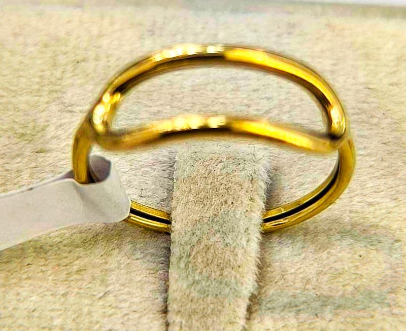 انگشتر طلا ۱۸ عیار انگشتر مینیمال یاد عشق گالری نیک گلد