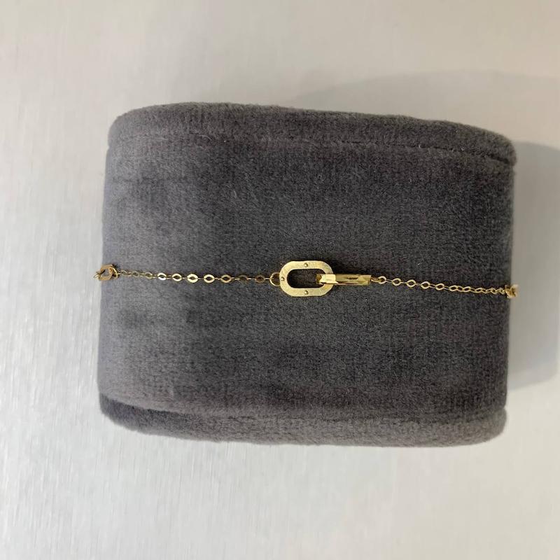 دستبند طلا ۱۸ عیار دستبند هرمس گالری جواهری مهربان