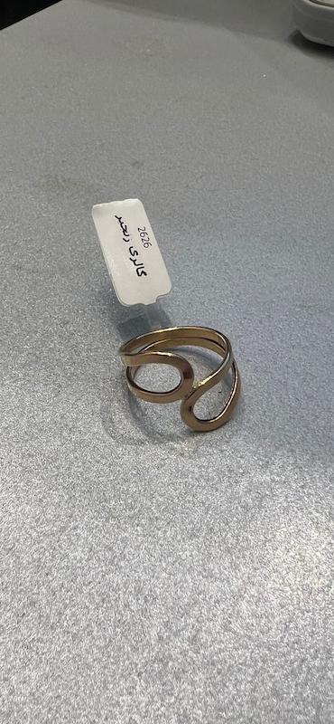 انگشتر زنانه طلا ۱۸ عیار انگشتر طوق مدل گره گالری طلای زنجیر