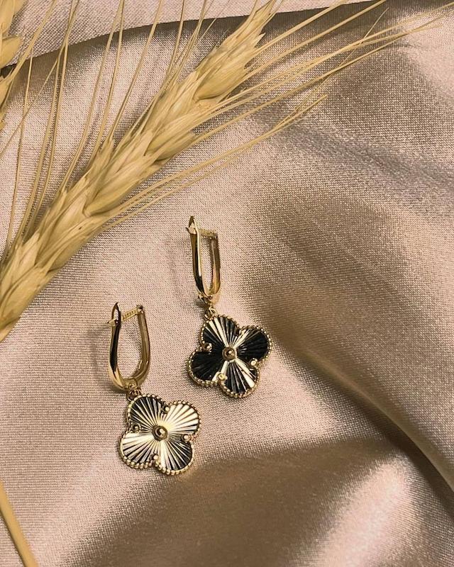 گوشواره طلا ۱۸ عیار گوشواره گالری بابل طلا