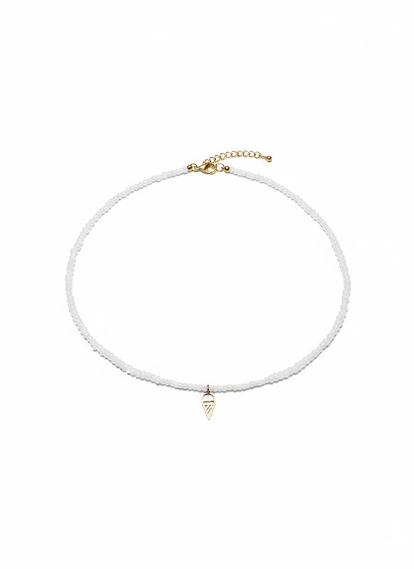 گردنبند زنانه طلا ۱۸ عیار بستنی قیفی سانل گلد