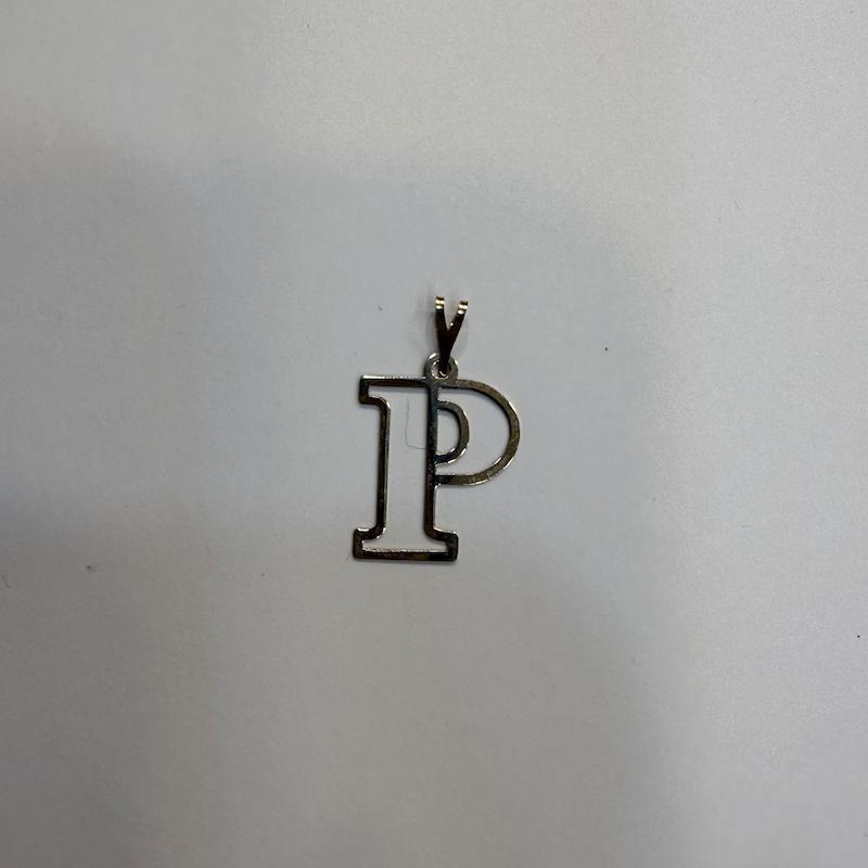 آویز زنانه طلا ۱۸ عیار حروف P گالری الیاگلد