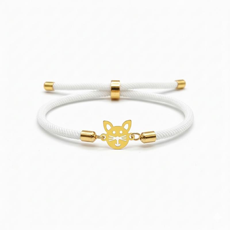 دستبند بچگانه طلا ۱۸ عیار گربه گالری شمش طلا