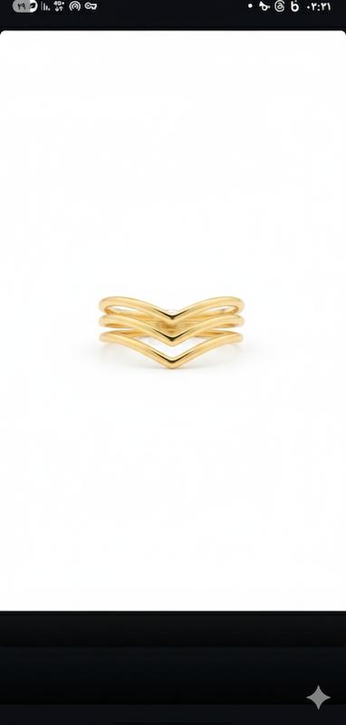 انگشتر زنانه طلا ۱۸ عیار انگشتر مینیمال گالری کاژه گلد