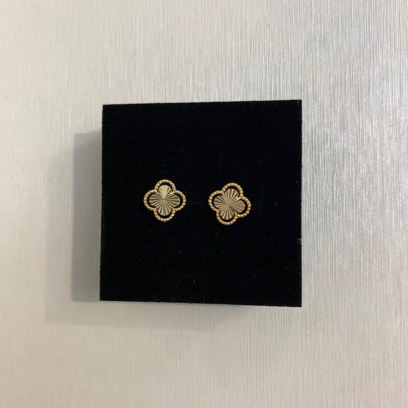 گوشواره طلا ۱۸ عیار گوشواره ونکلیف گالری جواهری مهربان