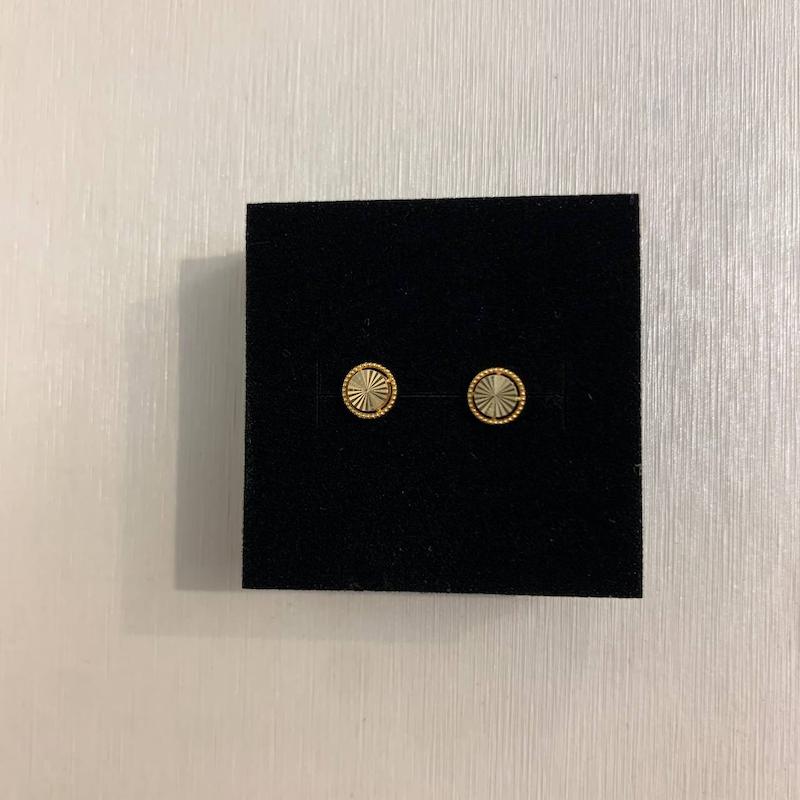 گوشواره طلا ۱۸ عیار گوشواره دایره گالری جواهری مهربان