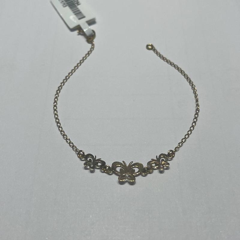 دستبند زنانه طلا ۱۸ عیار پر‌وانه گالری طلا دوران