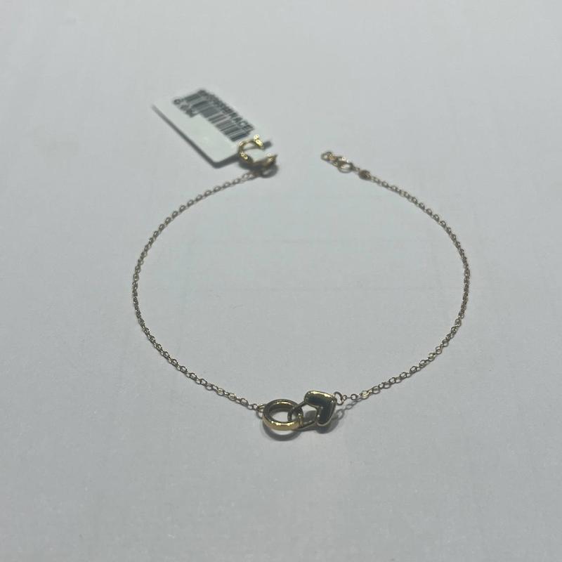 دستبند زنانه طلا ۱۸ عیار دایره قلب گالری طلا دوران