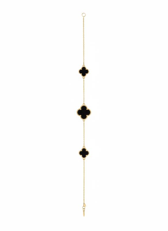 دستبند زنانه طلا ۱۸ عیار ون کلیف گالری طلای سید محمد رضا فاطمیان