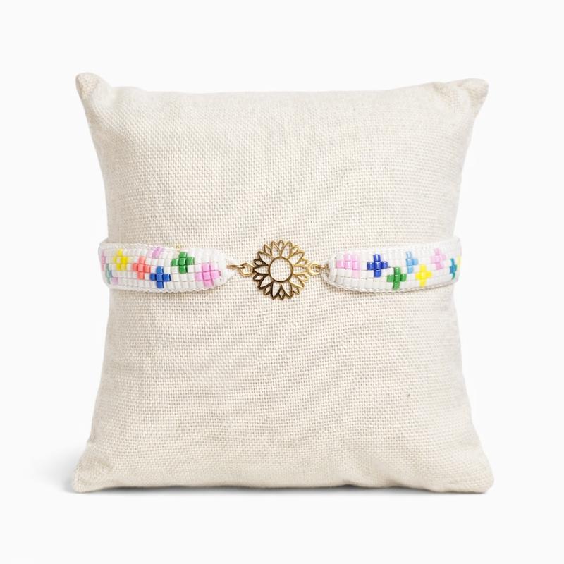 دستبند زنانه طلا ۱۸ عیار میوکی گل 1 گالری مینا‌جان