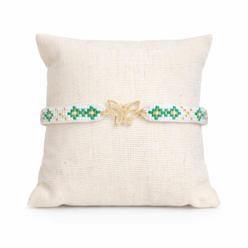 دستبند زنانه طلا ۱۸ عیار میوکی پروانه 3 گالری مینا‌جان