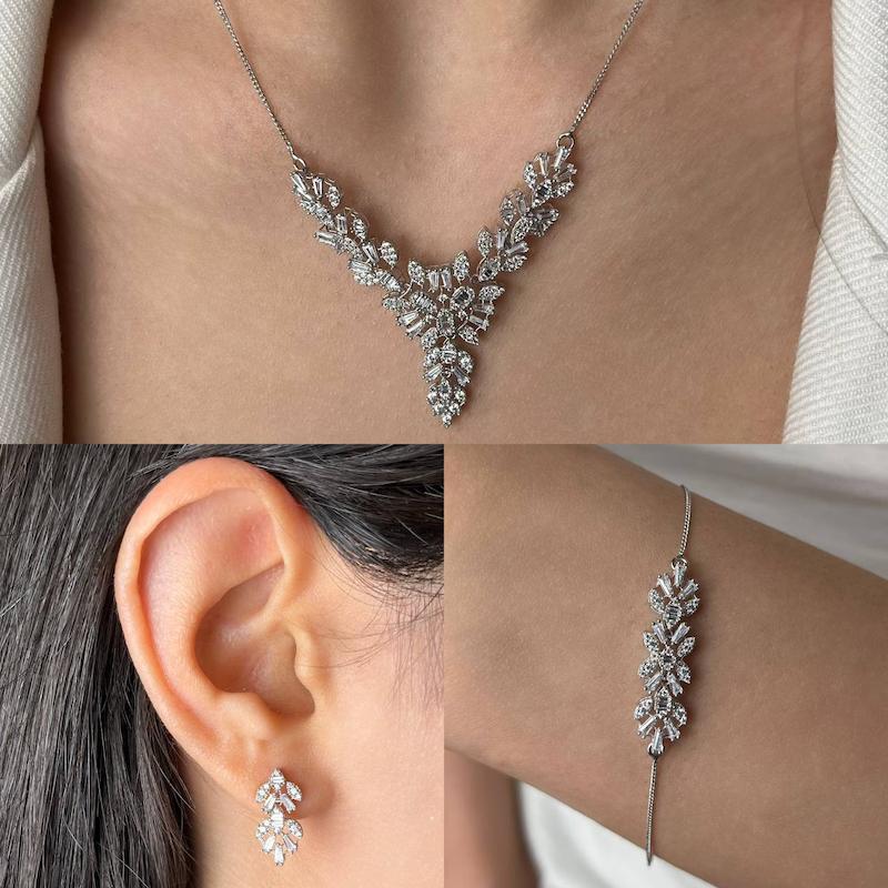 زنانه ست طلا ۱۸ عیار پیوه ژن سنگخور کد 7 سانل گلد