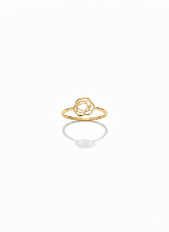 انگشتر طلا ۱۸ عیار گل گالری طلای سید محمد رضا فاطمیان