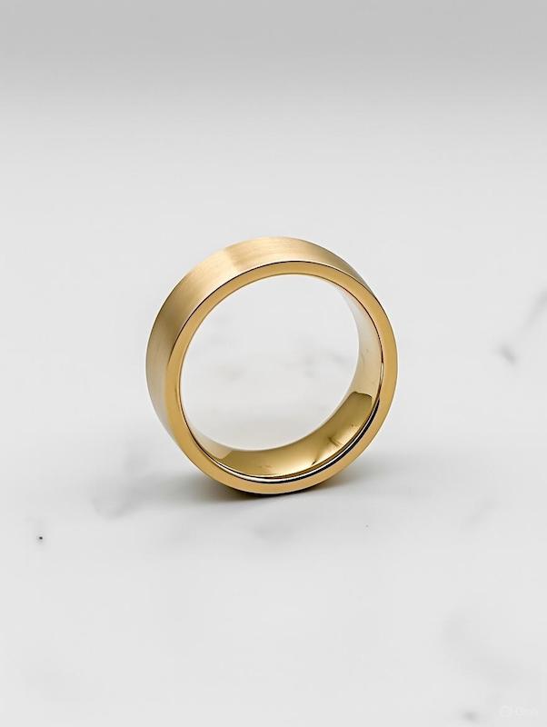 انگشتر زنانه طلا ۱۸ عیار انگشتر مات گالری طلای هدی