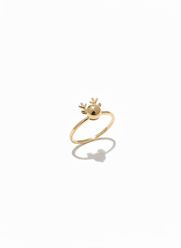 انگشتر زنانه طلا ۱۸ عیار مینیمال ۴٩٨٨ گالری طلای شفیع