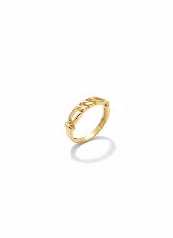 انگشتر زنانه طلا ۱۸ عیار مینیمال ٣۶۶٢ گالری طلای شفیع