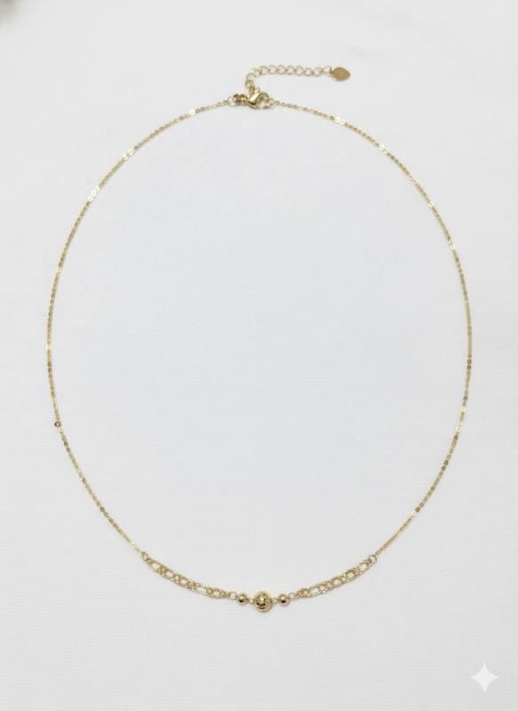 گردنبند زنانه طلا ۱۸ عیار گوی ایتالیایی گالری طلا سرور گلد