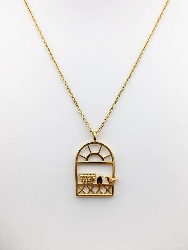 گردنبند زنانه طلا ۱۸ عیار گردنبند شهرزاد گالری طلای هدی